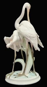 Herend 9151, Porzellan VOGEL, Löffelschnabel Kranich, Janos Toth 1959, Wasservögel, 15"t - Bild 1 von 18