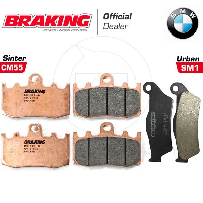 PASTIGLIE FRENO ANTERIORI + POSTERIORI BRAKING BMW R 1200 ST 2007 2008 Foto 1 de 4