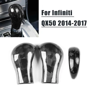 Cubierta de perilla de cambio de marchas de fibra de carbono forjada para Infiniti G35 G37 FX35 QX70 - Imagen 1 de 12