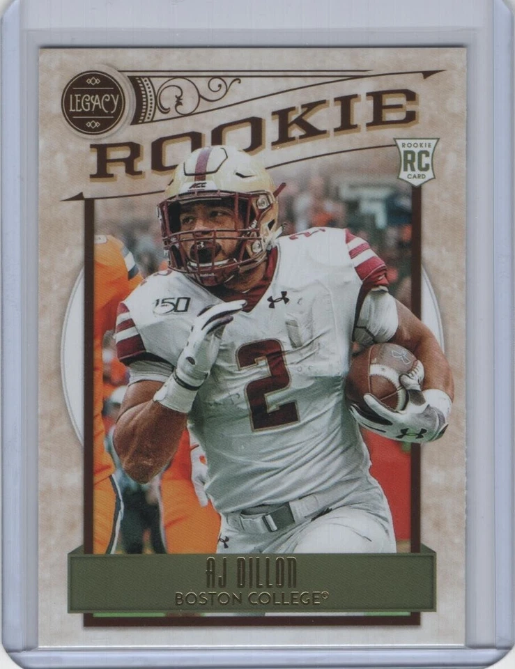 2020 Panini Legacy Base Rookie #185 A.J. Dillon RC - 1 - Image 1 of 1