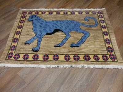 Anatolian Hunting(Lion)Turkish Rug , Turkish Lion Hunting Anatolian Rug 3.2x4.6 - Image 1 of 4