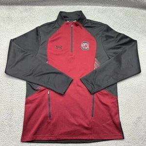 NWT Under Armour UM7218 Mens Large USC Gamecocks ColdGear Loose 1/4 Zip Pullover - Picture 1 of 14