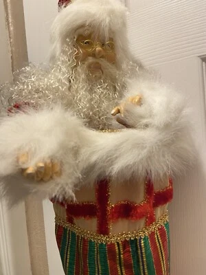 Mark Roberts RARE Large 35in Santa Candy Sack Hanging Wreath Ornament Sock NICE - Image 1 of 4