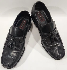 Scarpe mocassini uomo Florsheim nere taglia 11 D pelle mocassino nappa slip on - Foto 1 di 11