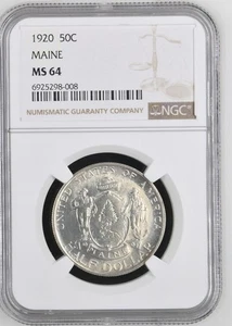 1920 Classic Commemorative Maine Centennial NGC MS-64 MAINE - Picture 1 of 2