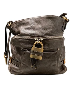 Bolso de Hombro Chloe Paddington Cuero Marrón Drak Candado Llave Usado 92717 - Imagen 1 de 10