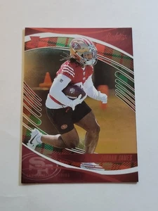 Jordan James Red & Green Foil Rookie RC 2025 Absolute Football Card #144 49ers - Picture 1 of 2