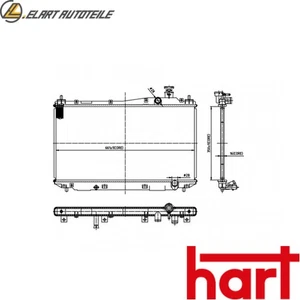 KÜHLER MOTORKÜHLUNG 606 418 FÜR HONDA CIVIC/VII/Hatchback D16W7/D16V1 1.6L 4cyl - Bild 1 von 8