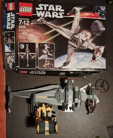 lego star wars b-wing fighter set 6208 with box (missing 2 pieces)