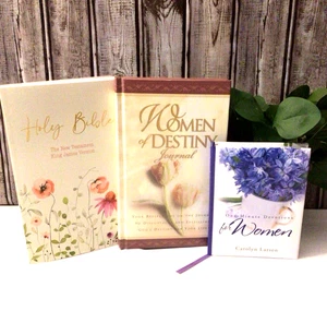 Holy Bible KJV + One-Minute Devotions for Women by Carolyn Larsen* Gift Book Set - Bild 1 von 16