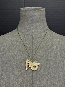 Wallace Silversmith’s Enamel Pendant on LC Chain #4954 - Picture 1 of 6