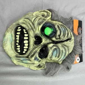 Hide And Eek Halloween Zombie Mask Light Up Eye Monster Adult - Picture 1 of 3