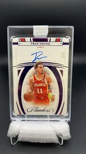 2021-22 Panini Flawless Trae Young Flawless Auto 2/3 FA-TRY Hawks #16387 JL - Picture 1 of 2