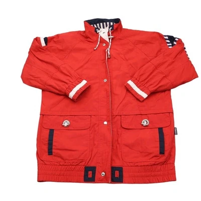 IZZI Jacket Womens 2XL Red Innovation Stand Up Collar Drawstring Windbreaker - Image 1 of 4