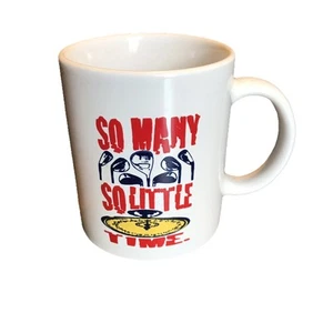 Taza de golf taza de café blanca golfista tantos palos tan poco tiempo de camiseta - Imagen 1 de 4