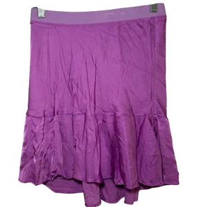 Minifalda NATION LTD púrpura con volantes dobladillo para mujer talla XS cómoda femenina verano - Imagen 1 de 5