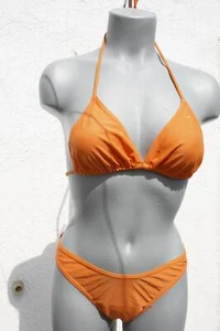Saison-2023/24 380194 Gourami Neckholder Triangel Bikini + Slip ORANGE 38 CUP B - Picture 1 of 12