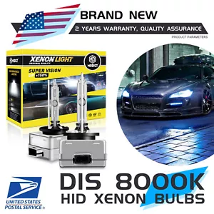 2PCS NEW OEM D1S 8000K 66140 66144 85410 85415 HID XENON HEADLIGHT BULBS SET - Picture 1 of 17