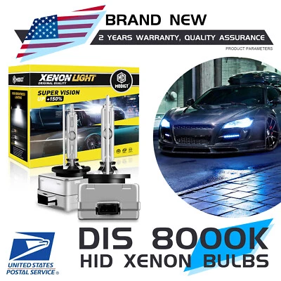 2PCS NEW OEM D1S 8000K 66140 66144 85410 85415 HID XENON HEADLIGHT BULBS SET - Image 1 of 4