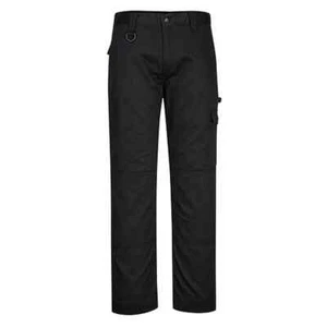 Portwest CD884 Super Work Trousers Black Waist Size 28 Durable Multi-Pocket Pant - Picture 1 of 6