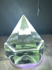 Lg Light Green Glass Ship Deck Lighting Prism Nautical Pyramid Hexagon