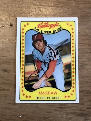 1981 KELLOGG'S 3-D SUPER STARS BASEBALL #37 FRANK "TUG" MCGRAW PHILLIES HOF MLB - Image 1 of 4