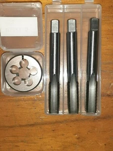 M16 X 1.5 RH HSS HAND TAP SET 102mm +OD 1 1/2" HSS split screw Die button. ISO - Picture 1 of 2