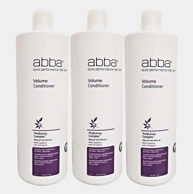 ABBA Pure Performance Volume Conditioner 33.8 Oz Set of 3 - Image 1 of 4