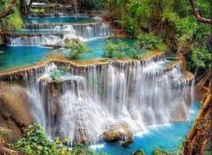 Waterfall Diamond Painting Kits for Adults 5D DIY Diamond Art Kits Full Drill - Picture 1 of 3
