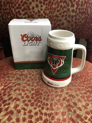 Milwaukee Bucks SGA Coors Light Mug 2015 Ceramic Bradley Center NEW Cover