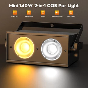 140W COB LED Par Light DMX Stage DJ Audience Blinder Lighting Warm Cool White US - Picture 1 of 13