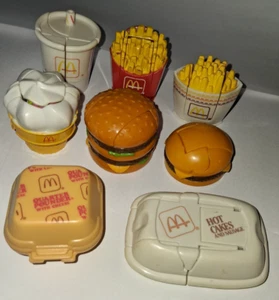 8 Vintage 1987 - 88 McDonalds Transformer Happy Meal Toys Fries Shake Big Mac - Picture 1 of 9