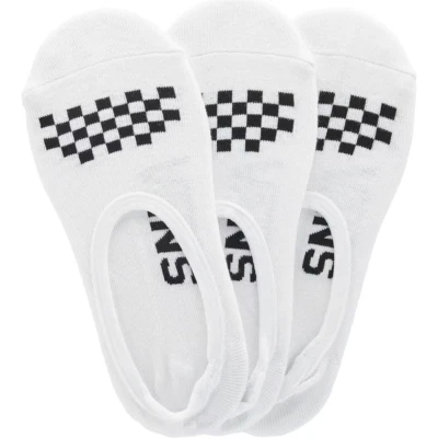 Vans 3-Pack  "Off The Wall"   Womens/Girls Socks White/Black  Logo Size 6.5 - 10 - Image 1 of 3