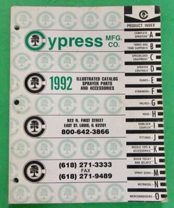 Zypresse Mfg. Co. Sprühgerät Teile und Zubehör Katalog 227 Seiten (1992) - Bild 1 von 21