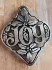 Avon Vintage Gift Collection Joy Trivet With Holly In Original Box.