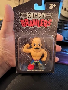 New Sealed Micro Brawler Iron Sheik Figure Pro Wrestling Crate WWE WWF - Picture 1 of 2