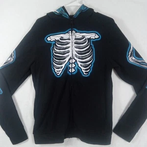 Tony Hawk Hoodie Boys Zip Up Skeleton Skull XL Graphic Hoodie - Picture 1 of 10
