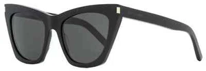 Saint Laurent Cat Eye Sonnenbrille SL 214 Kate 001 Schwarz 55mm Italy - Bild 1 von 4