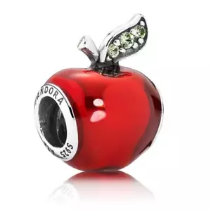 Pandora Disney Schneewittchens Apfel Charm 791572EN73 Sterling Silber Bead - Bild 1 von 9
