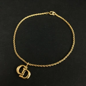 Christian Dior CD Logo Gold Tone Bracelet/2BF0197 - Picture 1 of 8