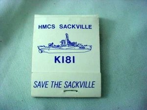 The Last Corvette HMCS Sackville The Canadian Naval Corvette Trust Matchbook - Picture 1 of 4