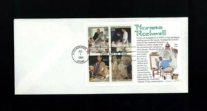  Stockbridge MA 1994 - Norman Rockwell Freedoms hoja de recuerdo primer día cubierta - Imagen 1 de 1