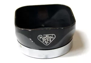 Vintage Rollei Rolleiflex TLR Lens Shade Hood Bay I with Leather Case Germany - Picture 1 of 4