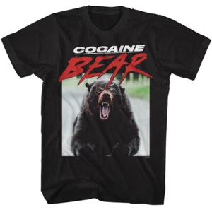 Cocaine Bear High On Cocaine Going To Eat You Comedic Horror Movie Men's T Shirt - Picture 1 of 5