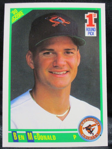 1990 Score 1st Round Draft Pick Ben McDonald Baseball Card #680