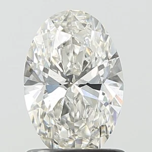Lab Grown 1.03 Ct OVAL Cut G Color SI1 Clarity IGI Certified CVD Diamond - Picture 1 of 13
