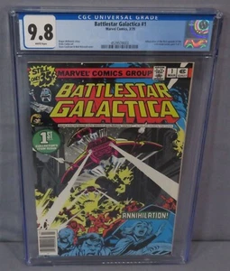 BATTLESTAR GALACTICA #1 (White Pages) CGC 9.8 NM/MT Marvel Comics 1979 - Picture 1 of 3
