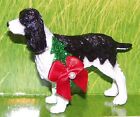 Custom Springer Spaniel Dog Holiday Christmas Ornament Best Friend Blk/Wh #5