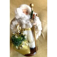 Vintage Santa Claus Doll Figurine 12”Victorian style Christmas Figurine