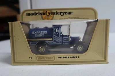1912 Ford Model T Express Dairy Matchbox Models Of Yesteryear Y-3 1:35 Scale Die - Image 1 of 4